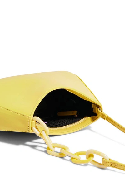 Shop House Of Want Newbie Vegan Leather Shoulder Bag In Limoncello