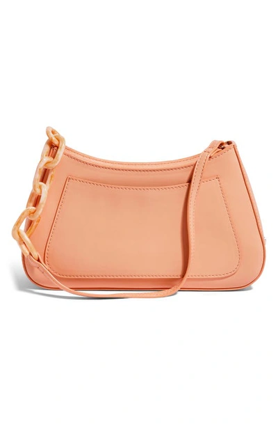 Shop House Of Want Newbie Vegan Leather Shoulder Bag In Apricot