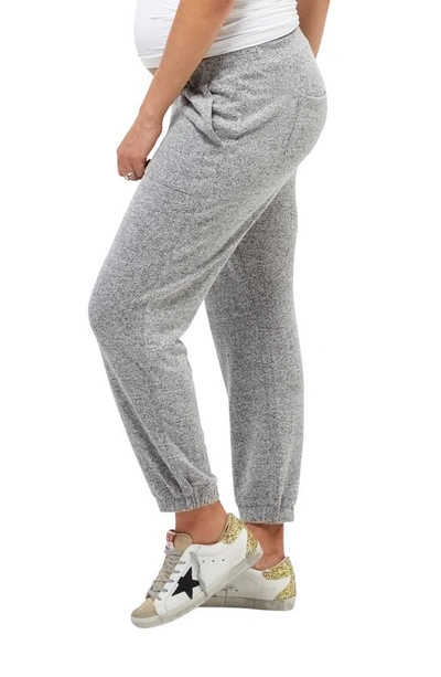 Nom Maternity 'jenna' Maternity Pants In Gray Hacci