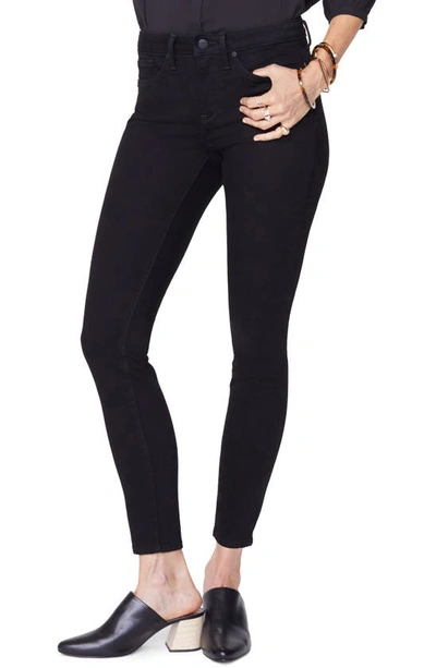 Nydj Petites Ami High Rise Skinny Jeans In Victorious In Black