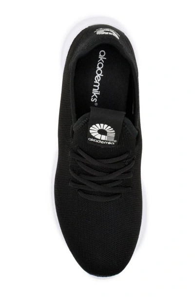 Shop Akademiks Pulse Knit Jogging Sneaker In Black