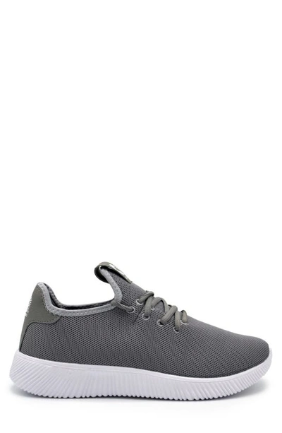 Shop Akademiks Pulse Knit Jogging Sneaker In Grey