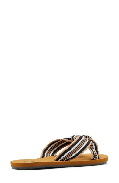 Billabong Seashell Slide Sandal In Black Multi