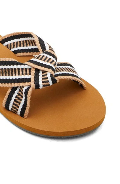 Billabong Seashell Slide Sandal In Black Multi