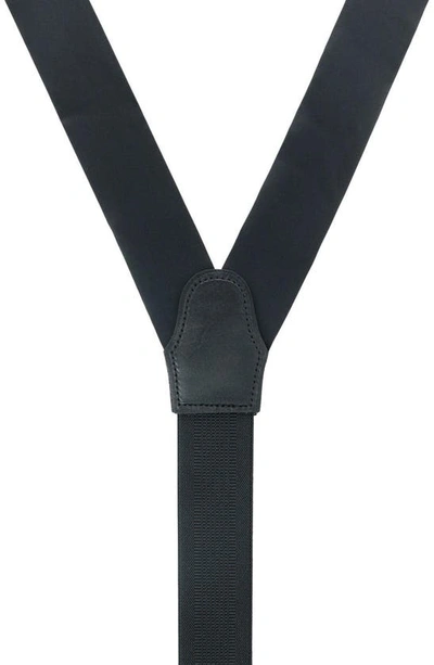 Shop Trafalgar Sutton Silk Formal Suspenders In Black