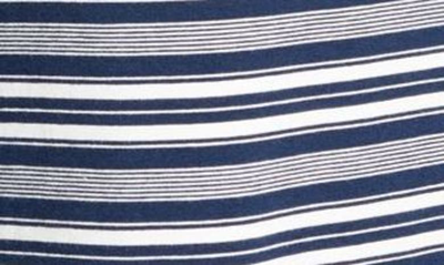 Shop Angel Maternity Stripe Drawstring Maternity Dress In Navy