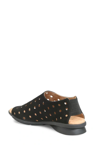 Shop Comfortiva Petal Cutout Sandal In True Black