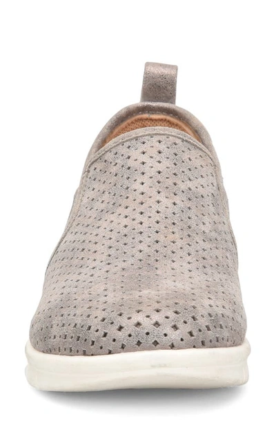 Shop Comfortiva Casey Perforated Slip-on Sneaker In Smoke