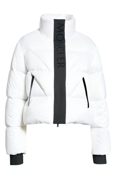 Shop Moncler Claret Down Puffer Jacket In White