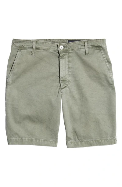 Shop Ag Wanderer 8.5-inch Stretch Cotton Chino Shorts In Sulfur Natural Ave