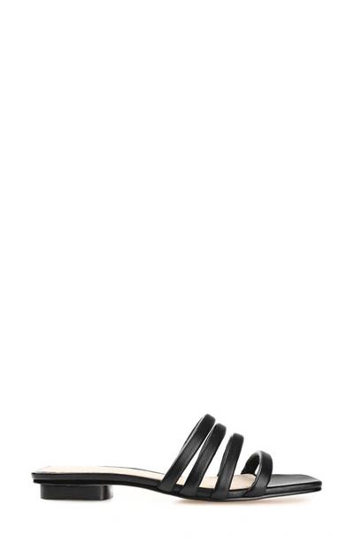 Shop Journee Signature Cenci Strappy Slide Sandal In Black