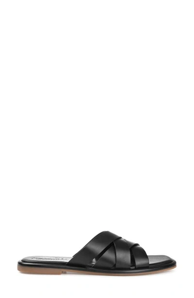 Shop Journee Signature Parkker Woven Slide Sandal In Black