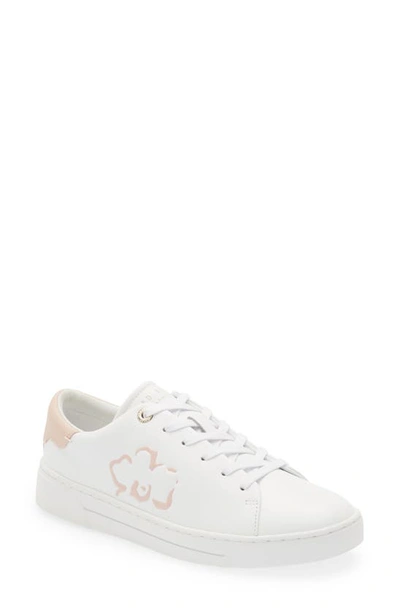 Ted Baker Tarliah Trainers In White-pink |