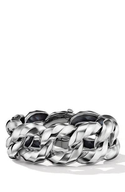 Shop David Yurman Cable Edge™ Link Chain Bracelet In Sterling Silver