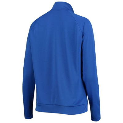 Shop Nike Royal Duke Blue Devils Pacer Raglan Performance Quarter-zip Jacket
