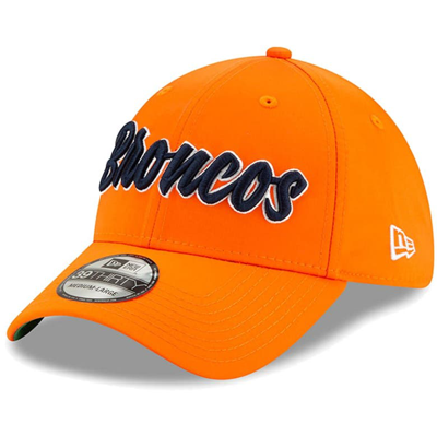 Denver Broncos New Era 2019 NFL Sideline Home Official 39THIRTY 1960s Flex  Hat - Orange