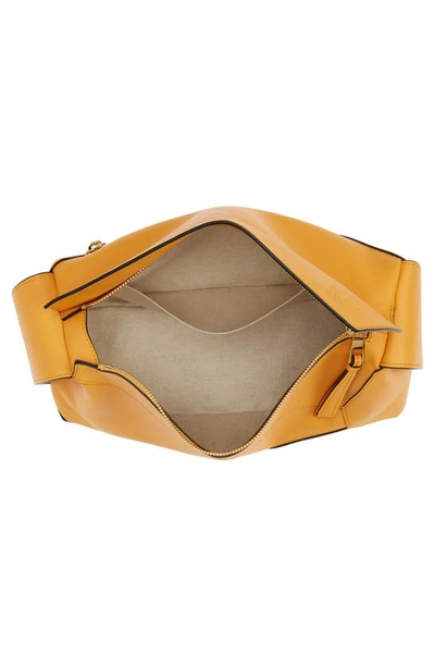 Shop Loewe Puzzle Leather Hobo Bag In Mandarin 9130
