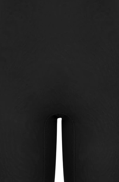 House Of Cb Gloriette Split-hem Flared-leg High-rise Stretch-woven Trousers In Black