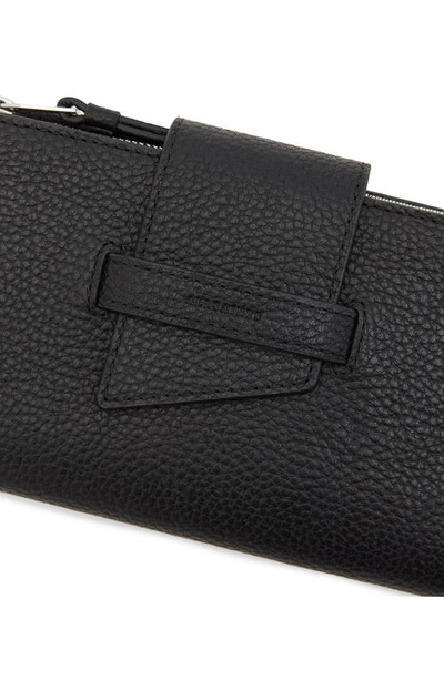 Shop Allsaints Ray Leather Wallet In Black