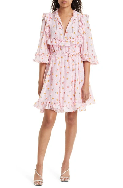 Stella Nova Barbara Jojo Clip Dot Long Sleeve Dress In Multi Color |  ModeSens