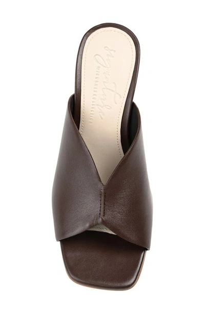 Shop Journee Signature Karah Sculpted Ribbed Block Heel Sandal In Brown