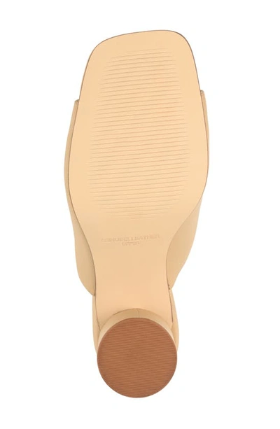 Shop Journee Signature Karah Sculpted Ribbed Block Heel Sandal In Cream