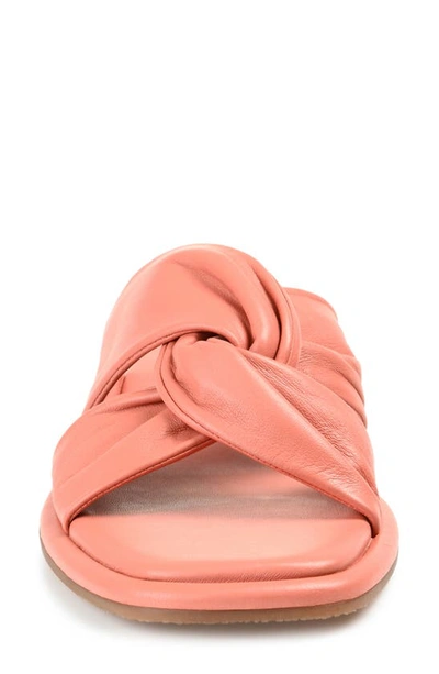 Journee Signature Kanndice Crisscross Slide Sandal In Clay