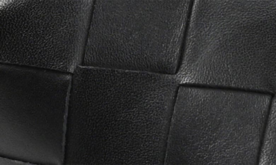 Shop Journee Signature Kellee Woven Leather Sandal In Black