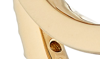 Nadri Golden Hour Cubic Zirconia Faux Double Hoop Earrings In 18k Gold Plated In Gold