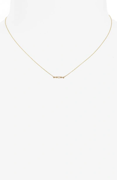 Shop Dana Rebecca Designs Poppy Rae Diamond Bar Pendant Necklace In Yellow Gold