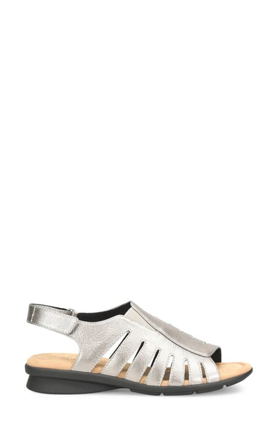 Shop Comfortiva Pisces Slingback Sandal In Grey-gold