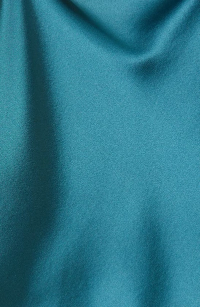 Shop Vince Draped Silk Camisole In Blue Waltz