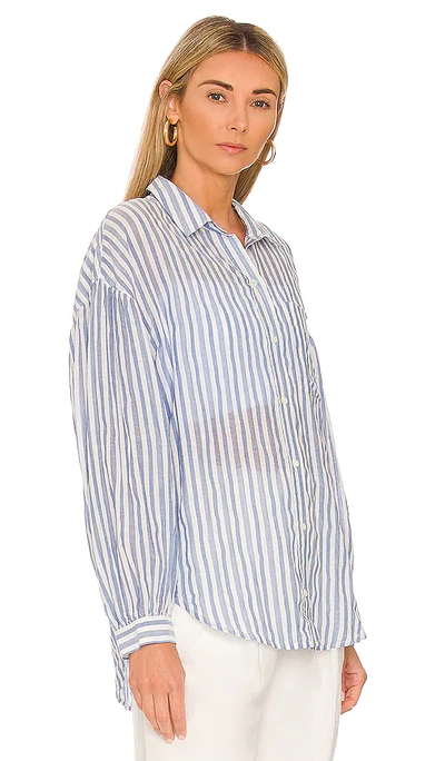 Shop Rails Janae Button Up Shirt In Baby Blue