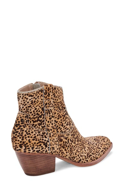 Shop Dolce Vita Silma Bootie In Leopard Calf Hair