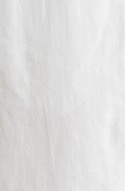 Rag & Bone Criseli Linen Button-front Midi Dress In White