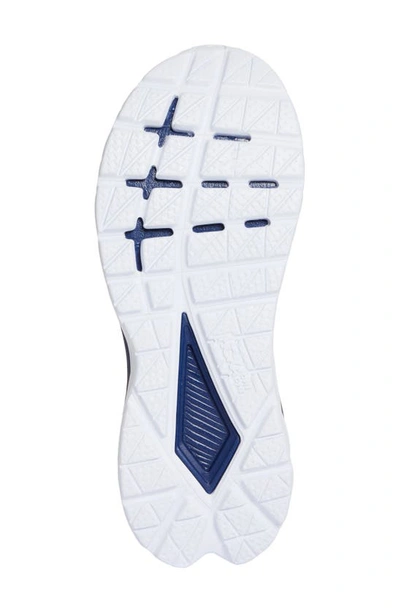 Hoka Mach 5 Running Shoe In White / Scuba Blue