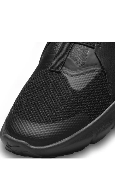 Shop Nike Kids' Flex Runner 2 Slip-on Running Shoe In Black/ Pewter Anthracite/ Blue