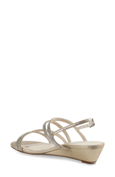 Touch Ups Jodi Slingback Wedge Sandal In Champagne