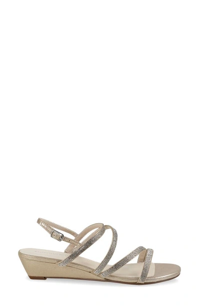 Touch Ups Jodi Slingback Wedge Sandal In Champagne