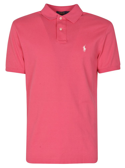 Shop Polo Ralph Lauren Logo Embroidered Short In Pink