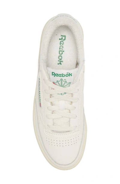 Shop Reebok Club C 85 Sneaker In Chalk/ Alabaster/ Glen Green