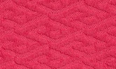 Shop Versace La Greca Jacquard Wool Blend Sweater In Fuxia