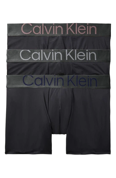 Shop Calvin Klein 3-pack Stretch Boxer Briefs In 13a Big City Ta