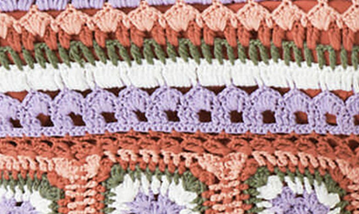 Shop Lucky Brand Crochet Halter Tank Top In Burnt Brick