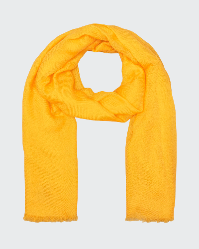 Shop Sofia Cashmere Lightweight Cashmere Scarf In Yellow