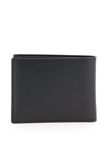 Shop Amiri Bi-fold Leather Wallet In Black