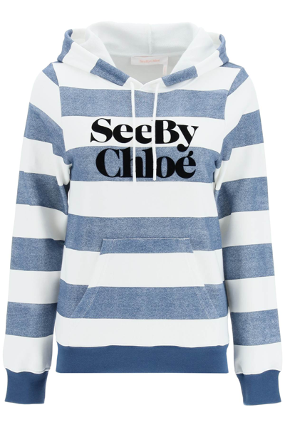 Shop See By Chloé See By Chloe Logo Hoodie In Mixed Colours
