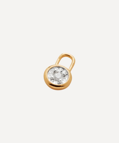 Shop Monica Vinader 18ct Gold Plated Vermeil Silver Diamond Essential Ear Charm