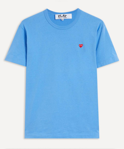 Shop Comme Des Garçons Play Knitted T-shirt In Blue