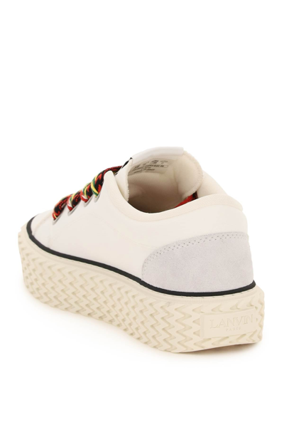 Shop Lanvin Canvas Curbies Sneakers In White